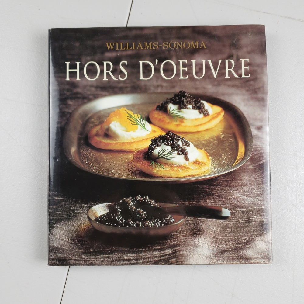 Williams-Sonoma Hors D'Oeuvre Cookbook Hardcover Brigit Binns 2001 Appetizers